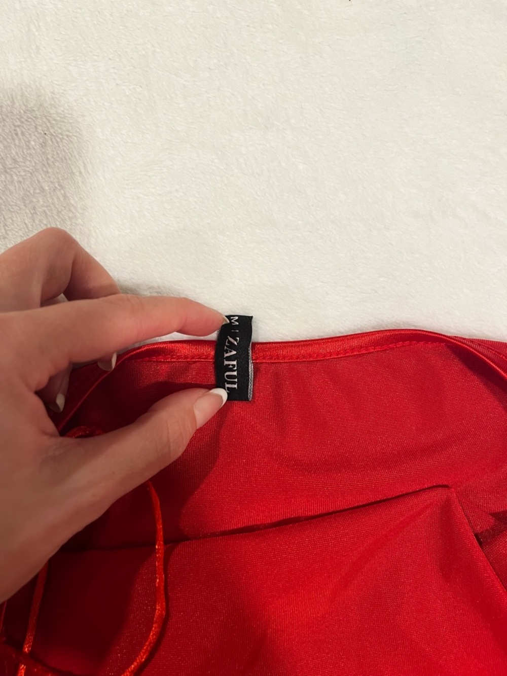 Zaful Red Mini Dress - Size 6 - Picture 5 of 9
